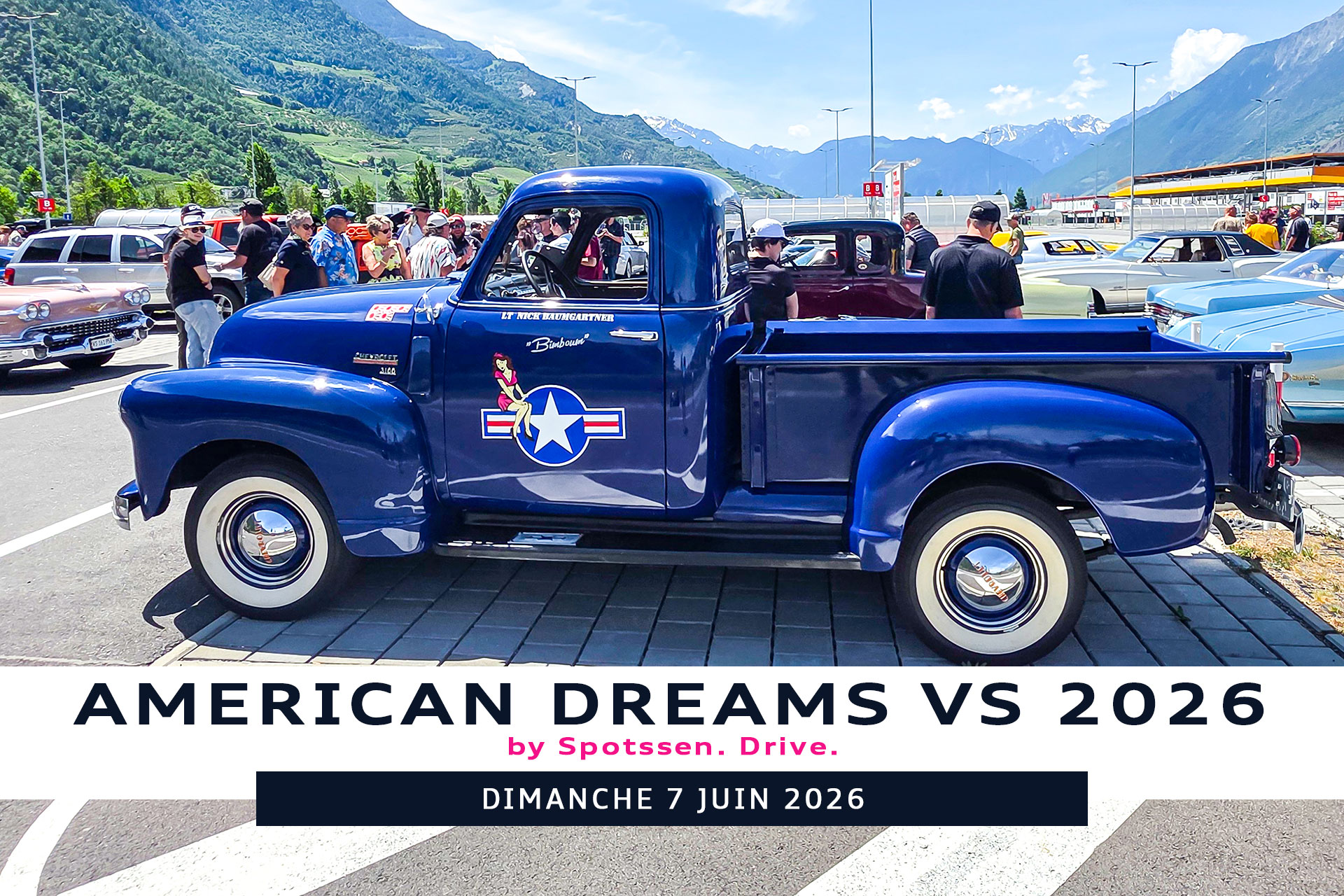 2026, american, dreams, valais, us cars, riddes